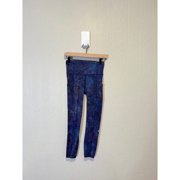 Lululemon  • Fast and Free Tight II 25" Polar Lights Blue Multi Size 4 Legging - Picture 3 of 8